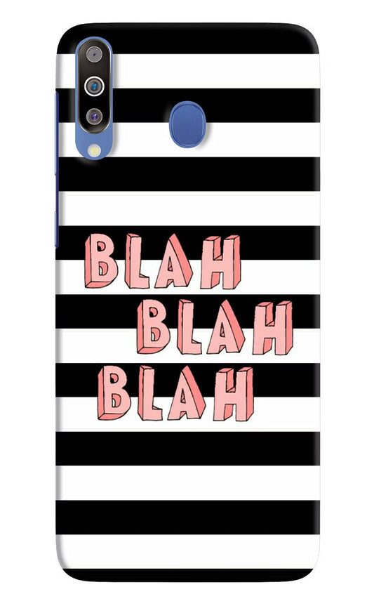 Blah Blah Blah Samsung M30/A40s Hard Case Back Cover by Casekaro