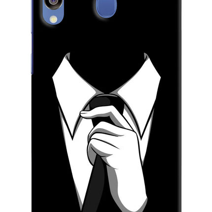 Black Tie Samsung M30/A40s Hard Case Back Cover by Casekaro