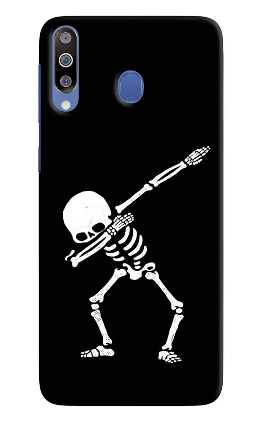 Dabbing Skeleton Art Samsung M30/A40s Hard Case Back Cover by Casekaro
