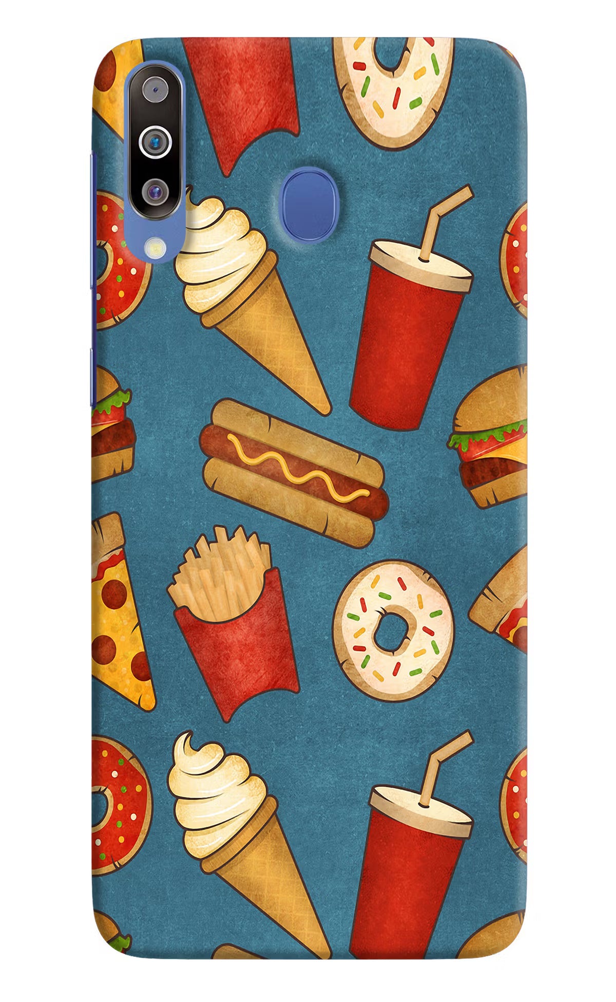 Foodie Samsung M30/A40s Hard Case Back Cover by Casekaro