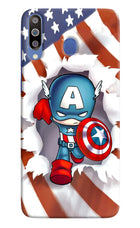 Captain America Samsung M30/A40s Hard Case Back Cover by Casekaro