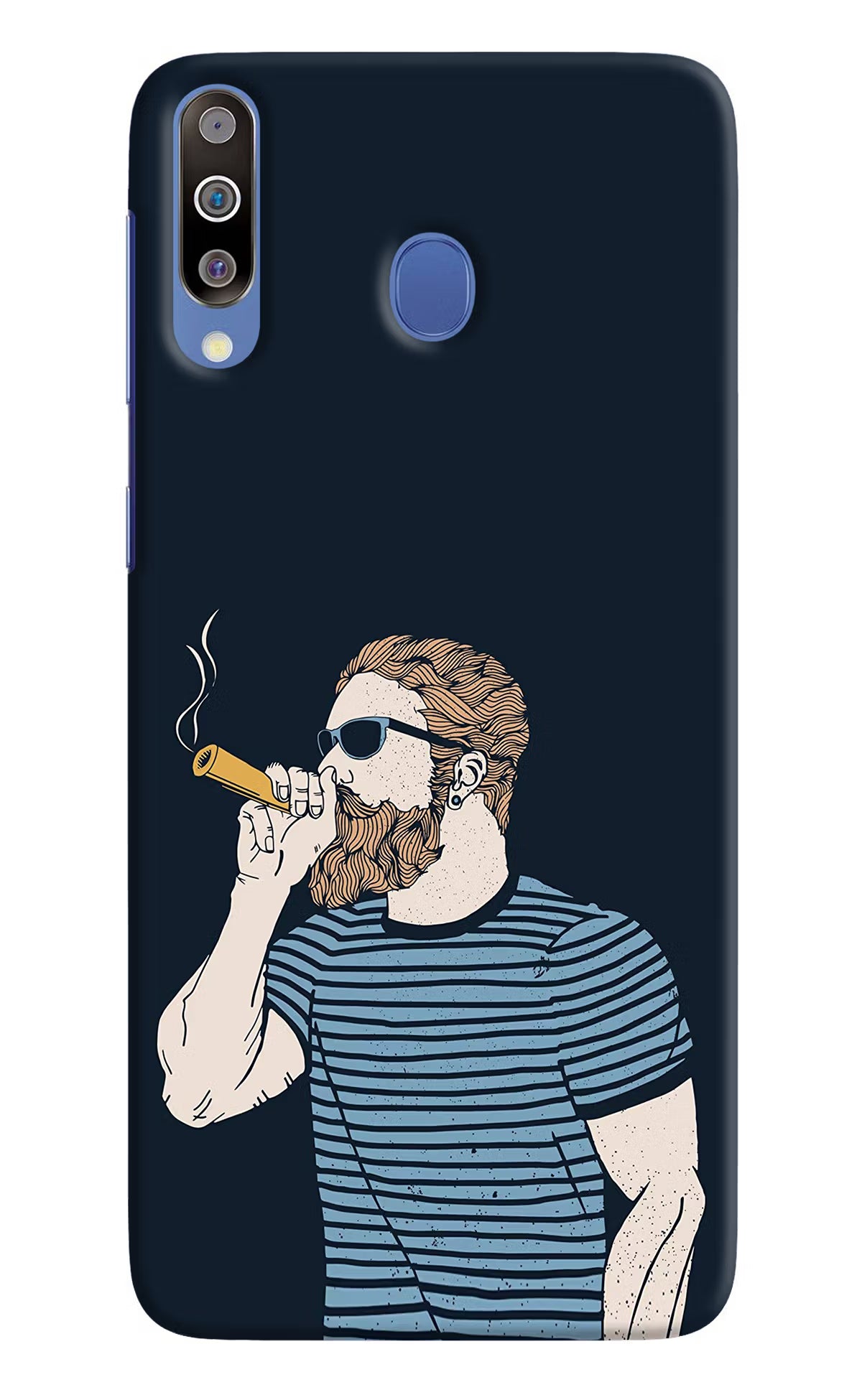 Smoking Samsung M30/A40s Hard Case Back Cover by Casekaro