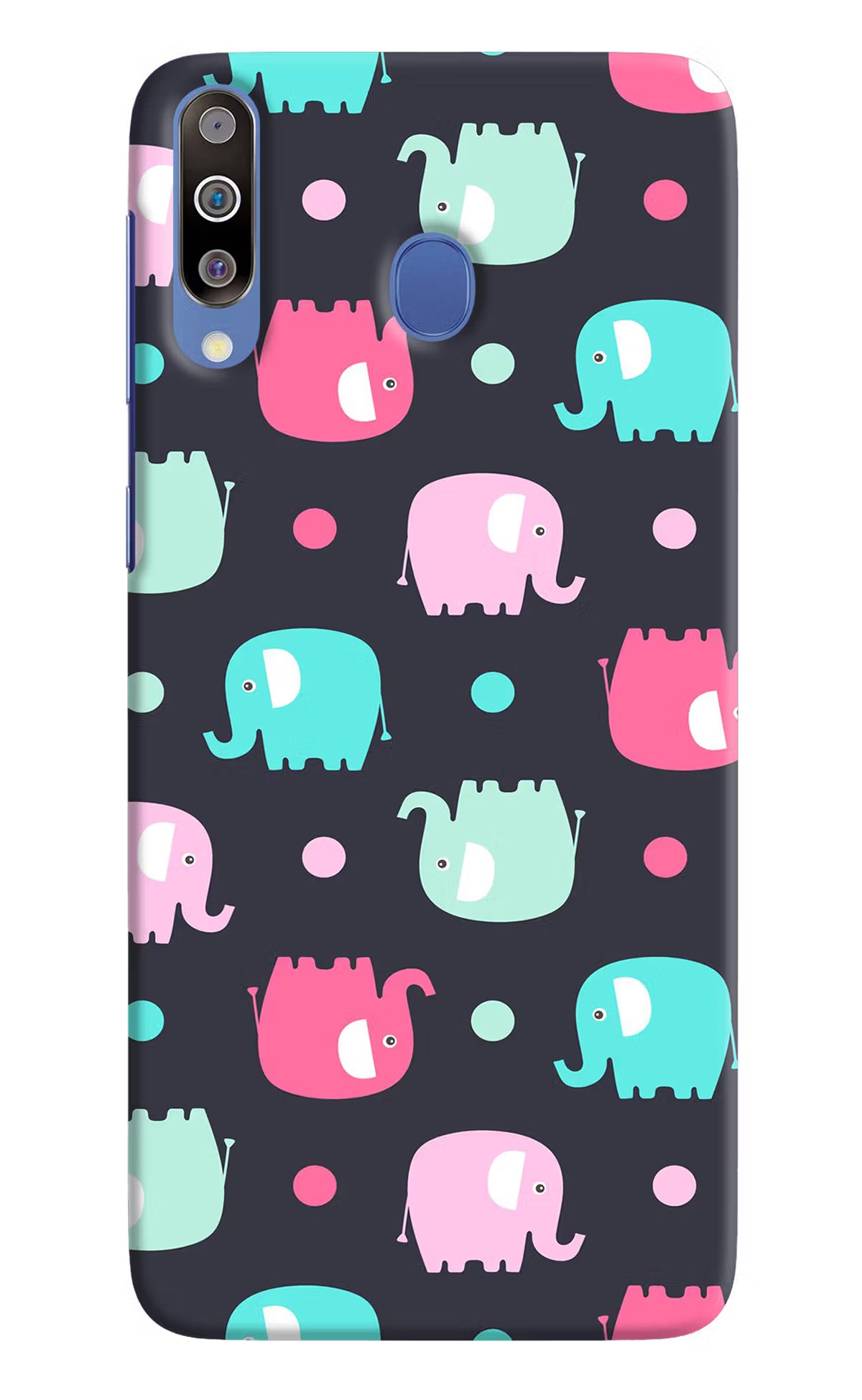 Elephants Samsung M30/A40s Hard Case Back Cover by Casekaro