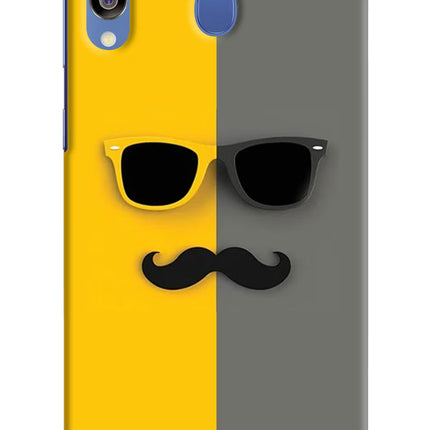Sunglasses with Mustache Samsung M30/A40s Hard Case Back Cover by Casekaro