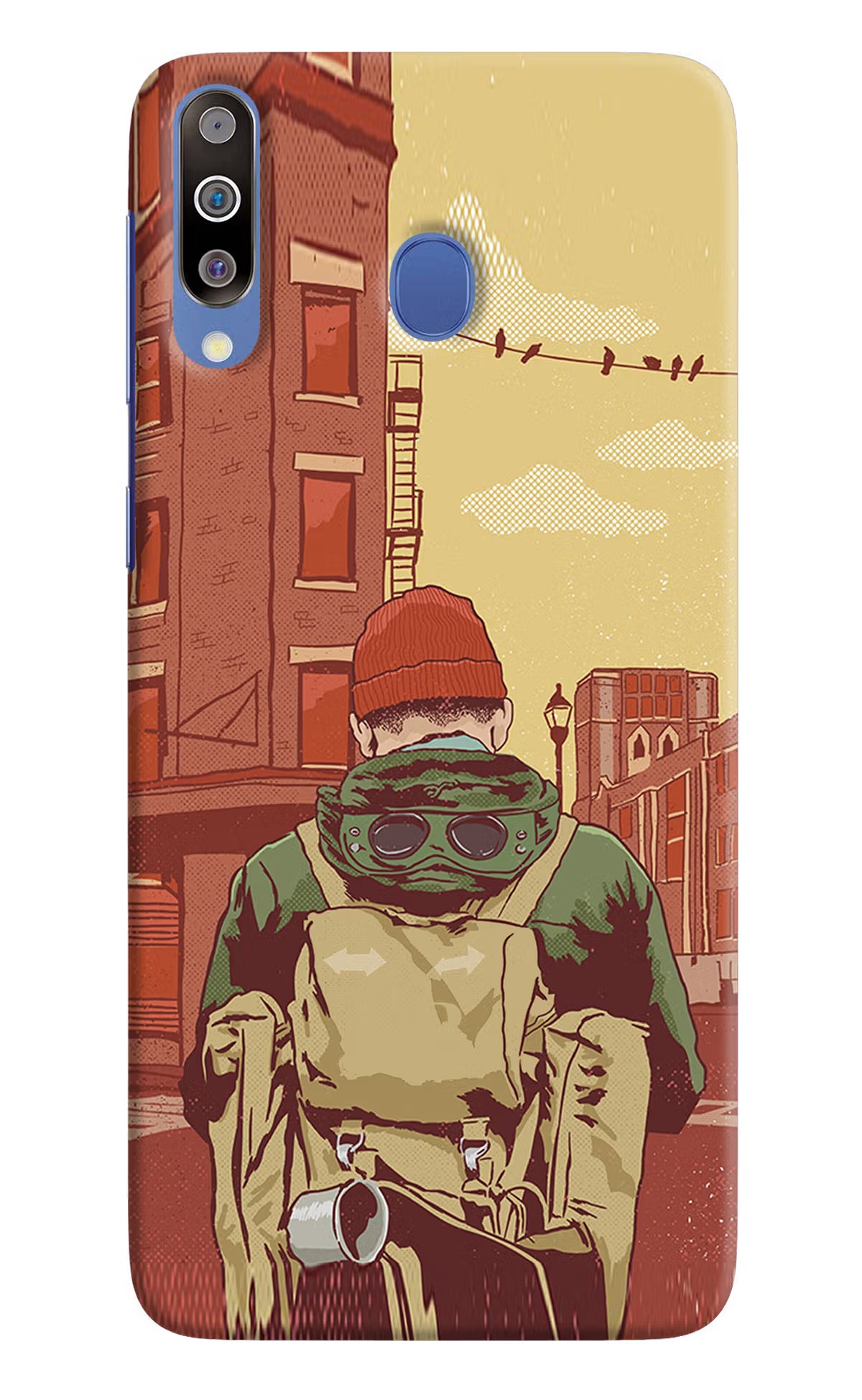 Adventurous Samsung M30/A40s Hard Case Back Cover by Casekaro