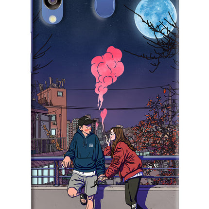 Chilling Couple Samsung M30/A40s Hard Case Back Cover by Casekaro