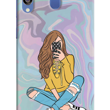 Selfie Girl Samsung M30/A40s Hard Case Back Cover by Casekaro