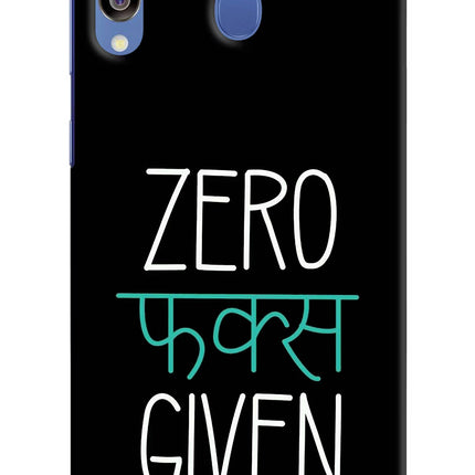 Zero Fucks Given Samsung M30/A40s Hard Case Back Cover by Casekaro