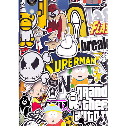 Sticker Bomb Samsung M30/A40s Hard Case Back Cover by Casekaro
