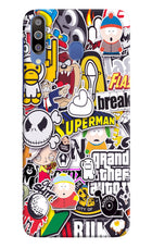 Sticker Bomb Samsung M30/A40s Hard Case Back Cover by Casekaro