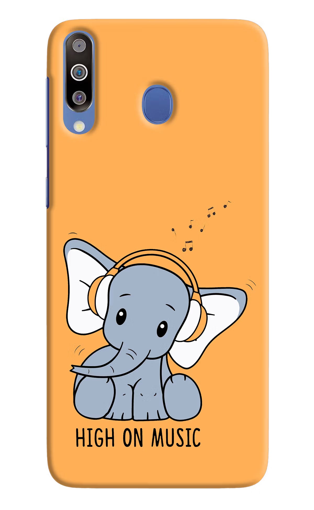 High On Music Samsung M30/A40s Hard Case Back Cover by Casekaro