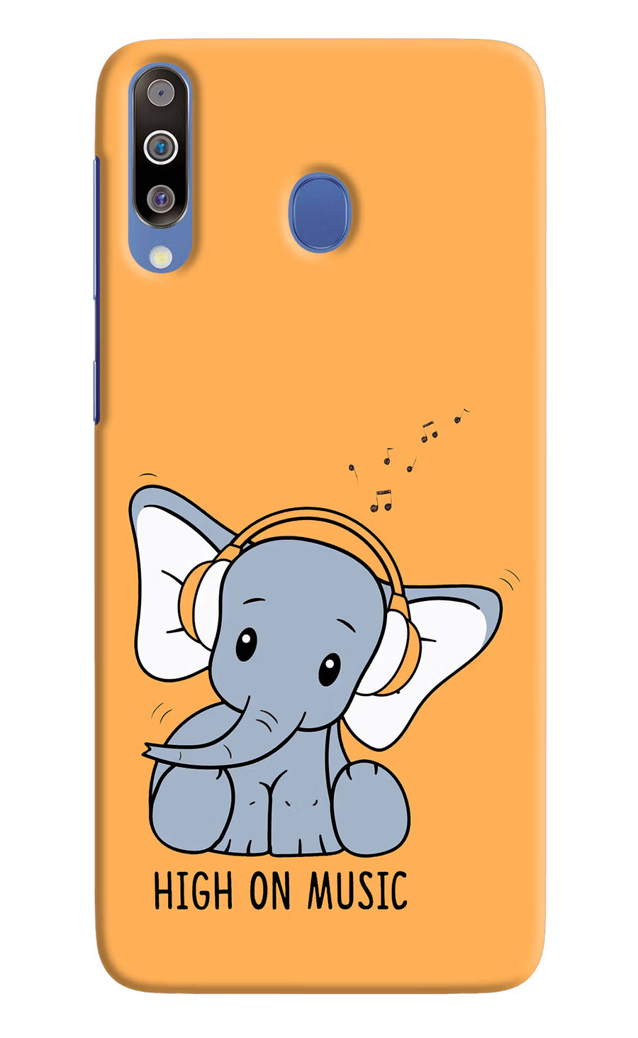 High On Music Samsung M30/A40s Back Cover, Hard case