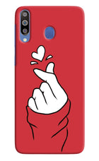 Korean Love Sign Samsung M30/A40s Hard Case Back Cover by Casekaro