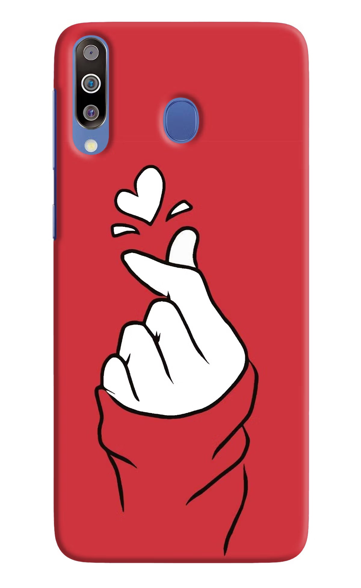 Korean Love Sign Samsung M30/A40s Hard Case Back Cover by Casekaro