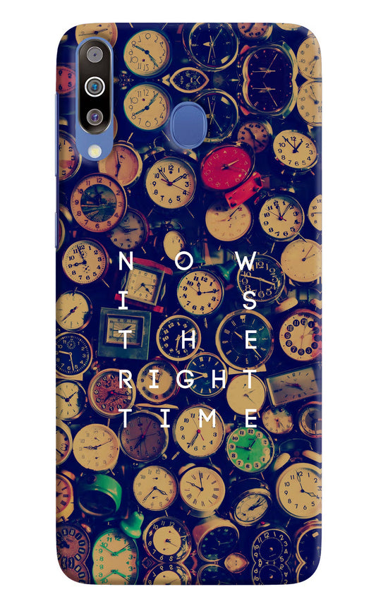 Now is the Right Time Quote Samsung M30/A40s Hard Case Back Cover by Casekaro