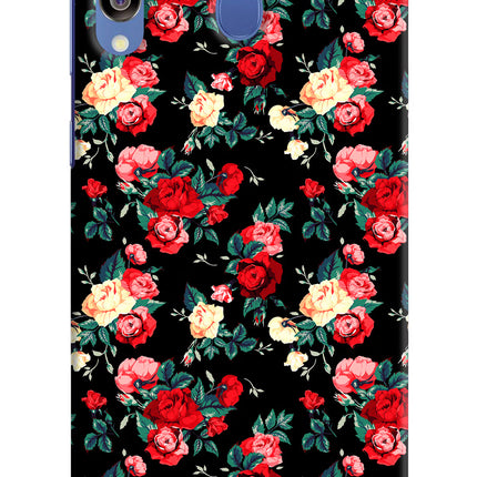 Rose Pattern Samsung M30/A40s Hard Case Back Cover by Casekaro