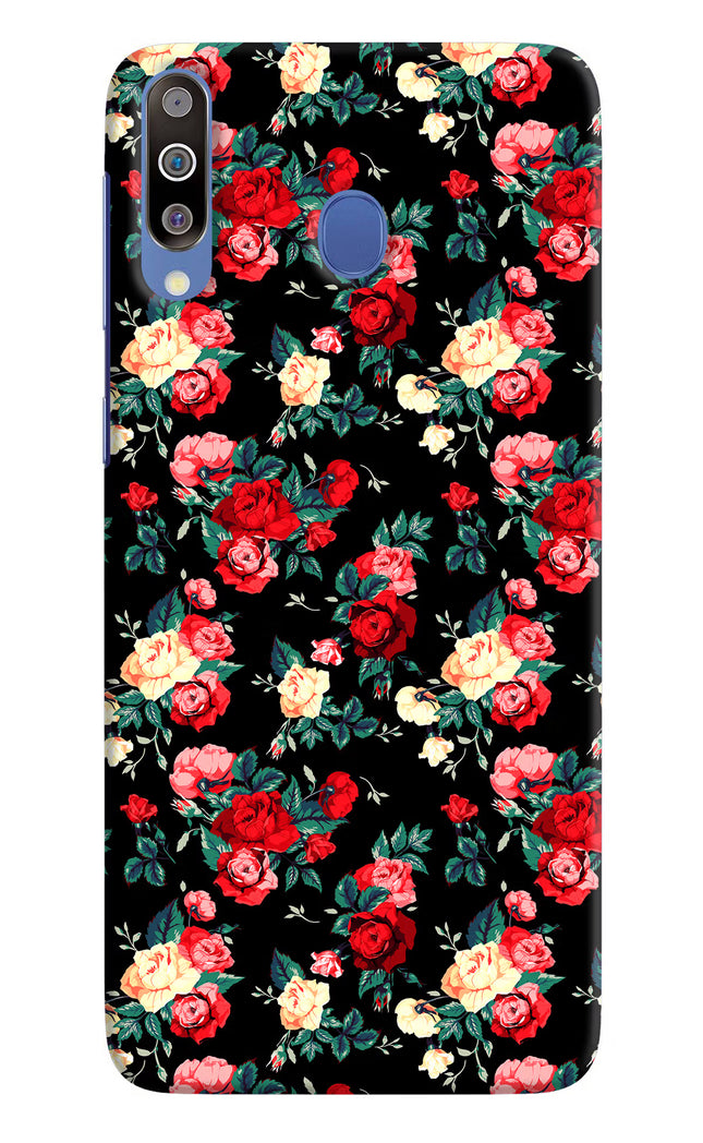 Rose Pattern Samsung M30/A40s Hard Case Back Cover by Casekaro