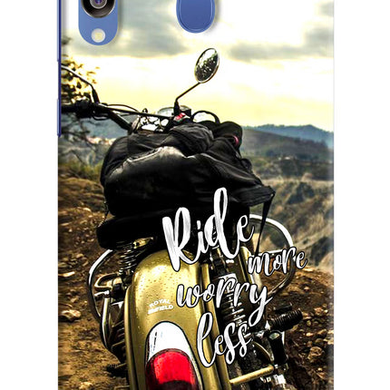 Ride More Worry Less Samsung M30/A40s Hard Case Back Cover by Casekaro