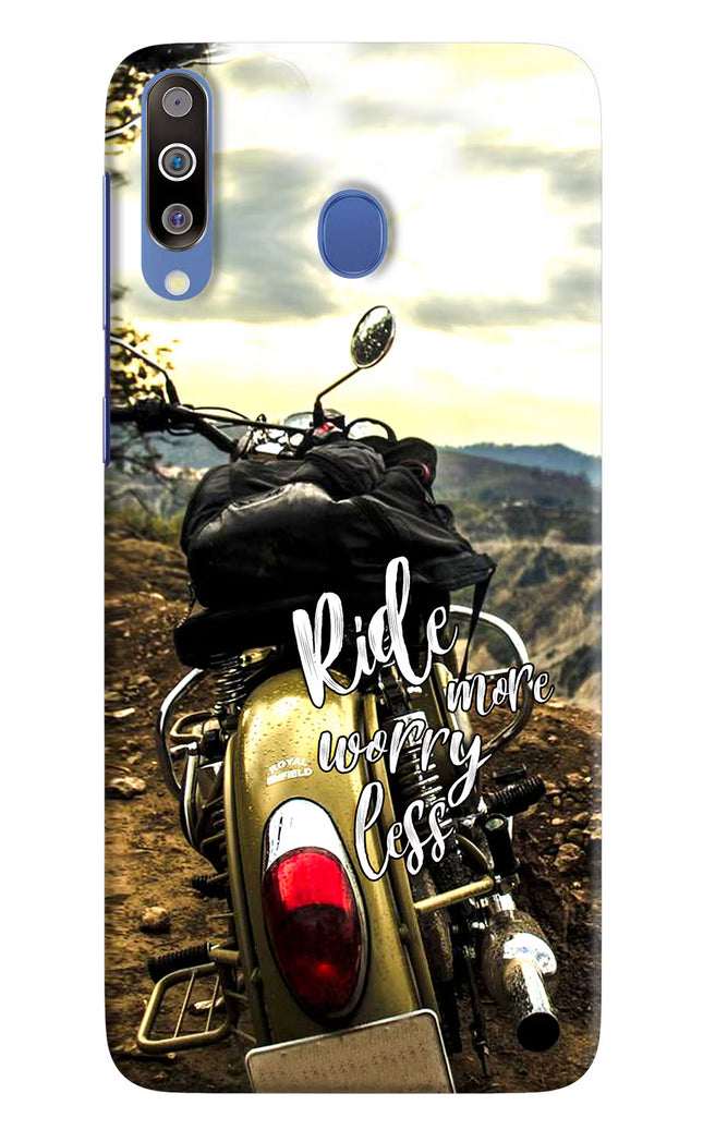 Ride More Worry Less Samsung M30/A40s Hard Case Back Cover by Casekaro