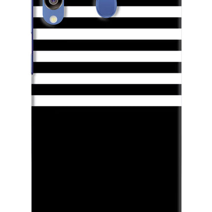 Black and White Print Samsung M30/A40s Hard Case Back Cover by Casekaro