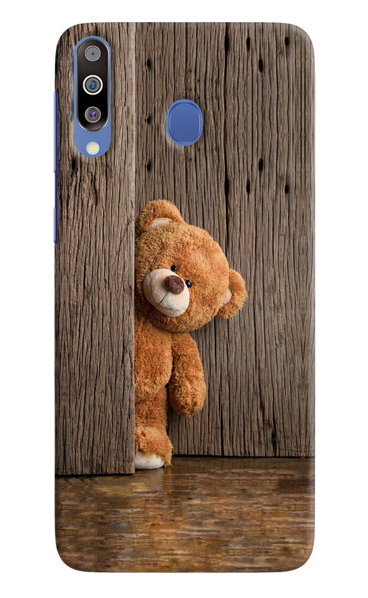 Teddy Wooden Samsung M30/A40s Hard Case Back Cover by Casekaro