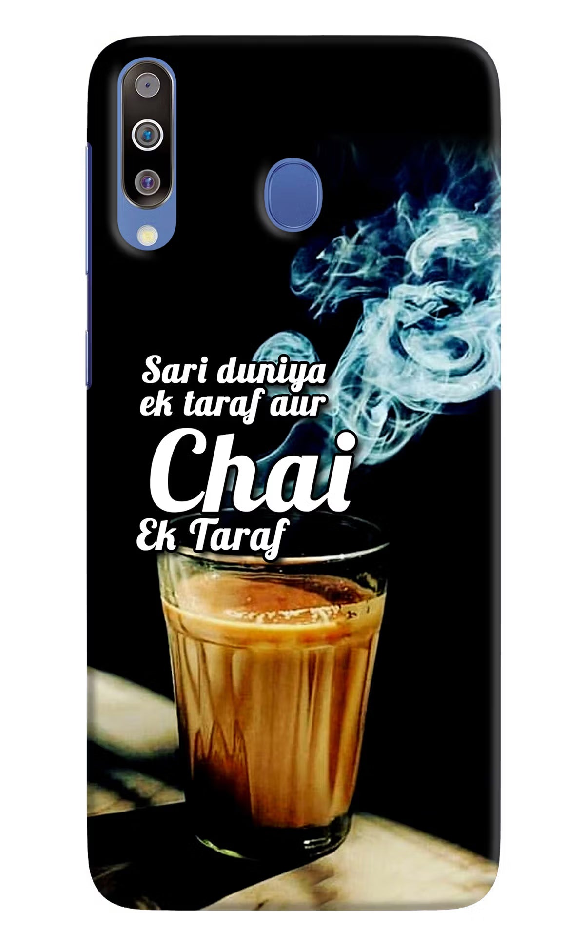 Chai Ek Taraf Quote Samsung M30/A40s Hard Case Back Cover by Casekaro