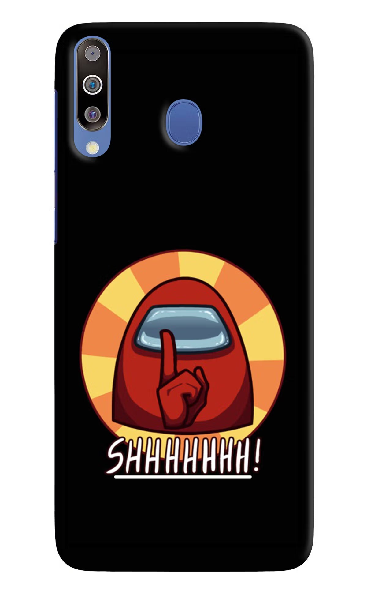 Among Us Shhh! Samsung M30/A40s Hard Case Back Cover by Casekaro