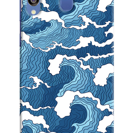 Blue Waves Samsung M30/A40s Hard Case Back Cover by Casekaro