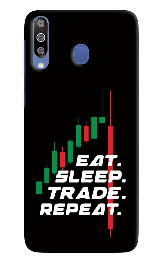 Eat Sleep Trade Repeat Samsung M30/A40s Hard Case Back Cover by Casekaro