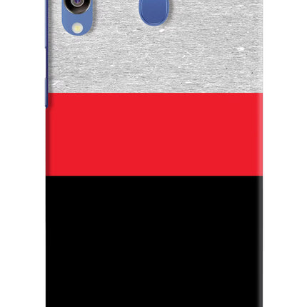 Tri Color Pattern Samsung M30/A40s Hard Case Back Cover by Casekaro