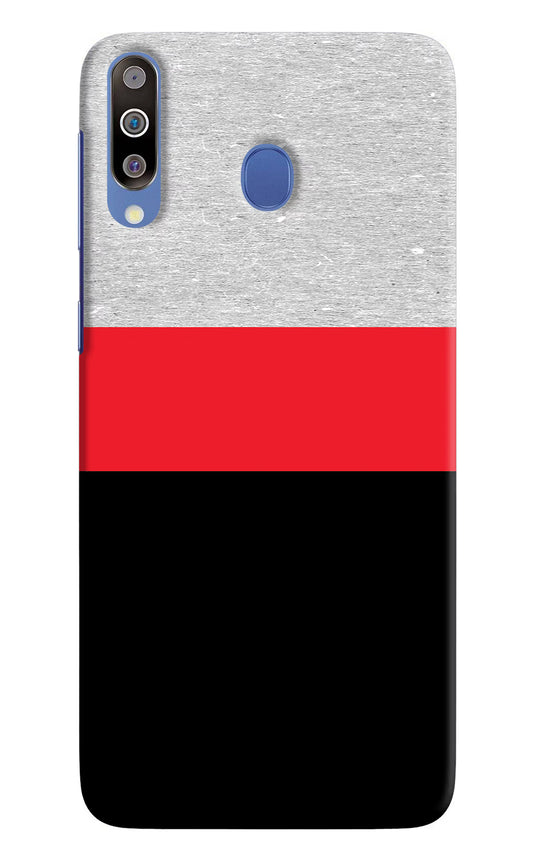 Tri Color Pattern Samsung M30/A40s Hard Case Back Cover by Casekaro