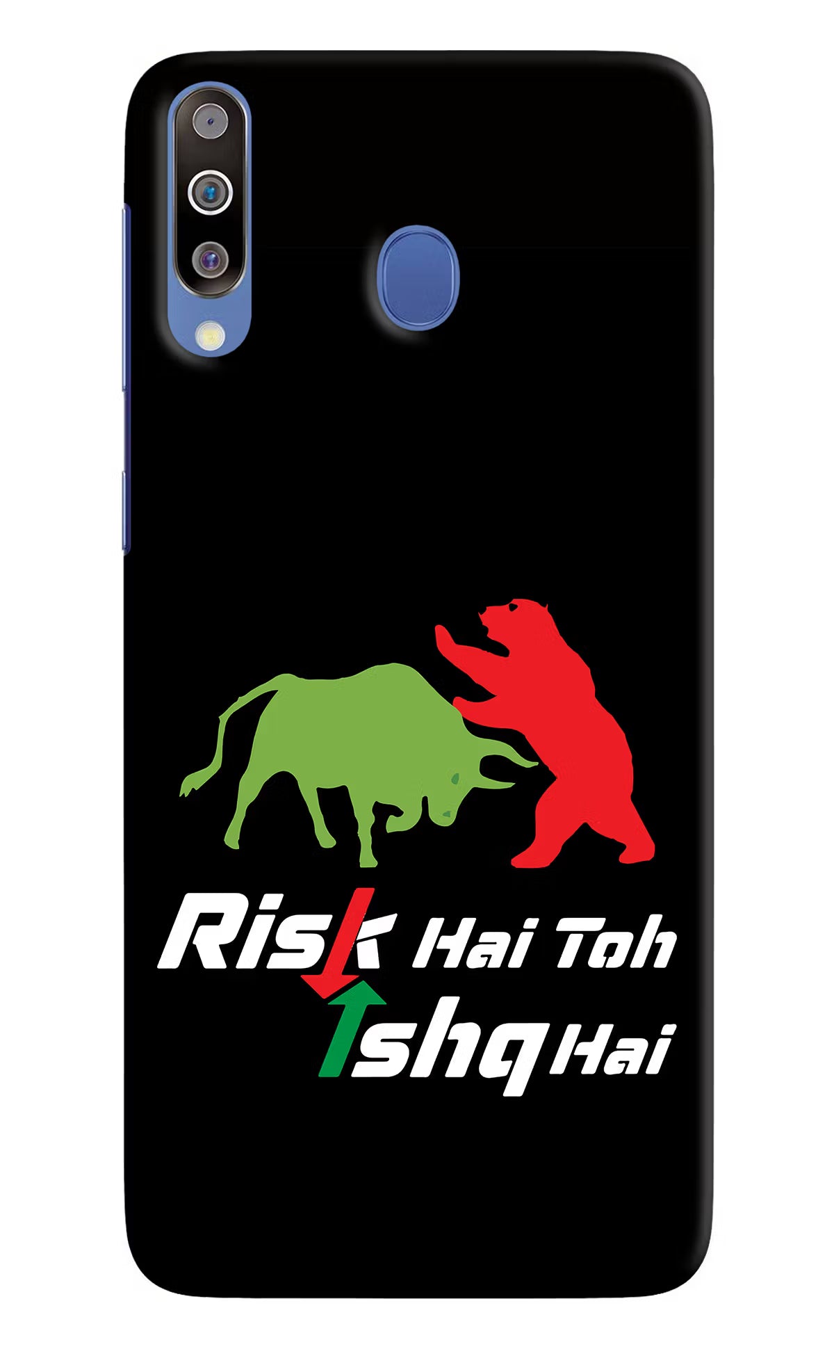 Risk Hai Toh Ishq Hai Samsung M30/A40s Hard Case Back Cover by Casekaro
