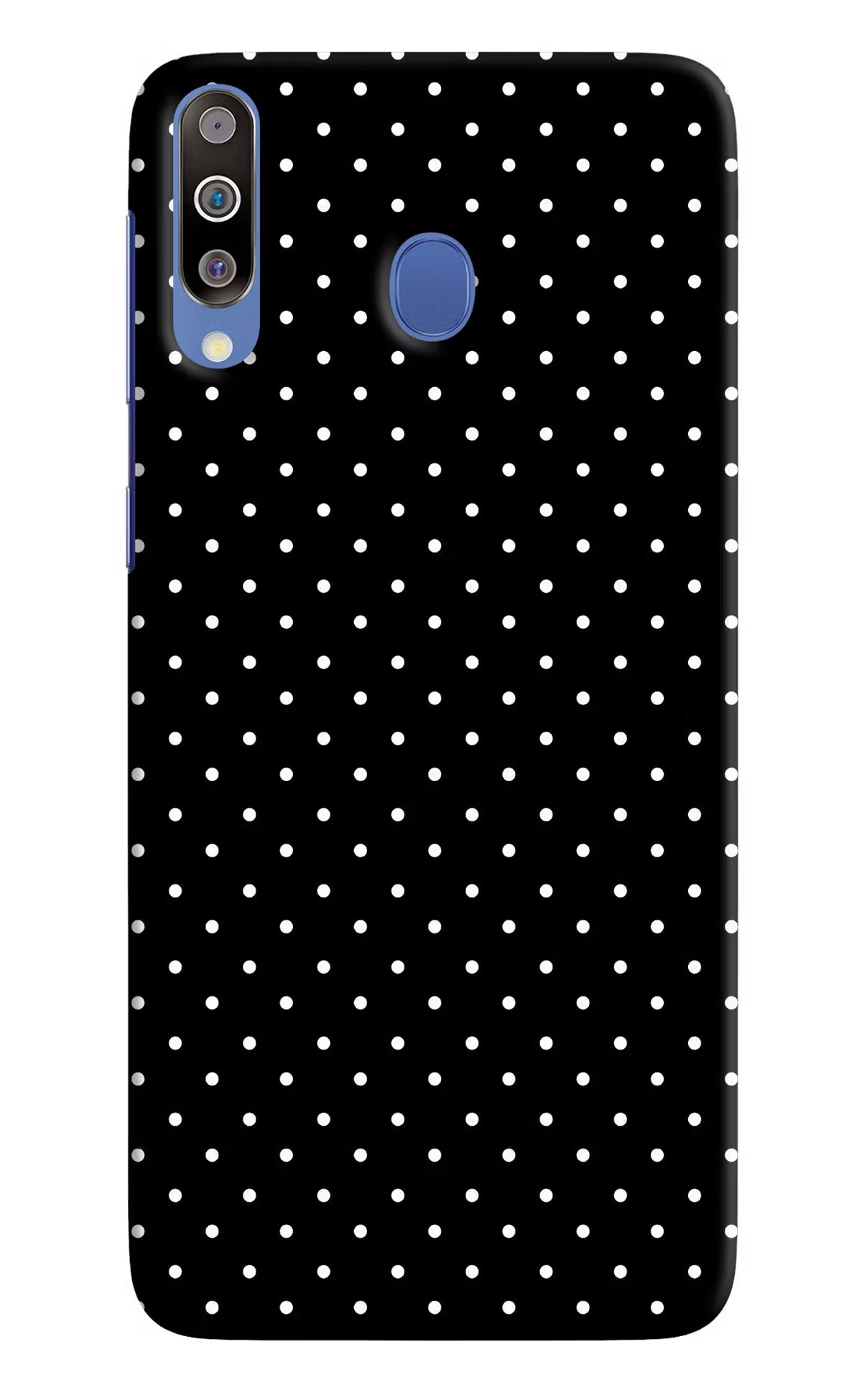 White Dots Samsung M30/A40s Hard Case Back Cover by Casekaro