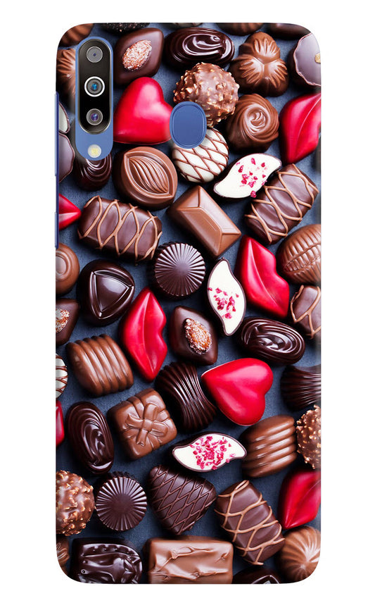 Chocolates Samsung M30/A40s Hard Case Back Cover by Casekaro