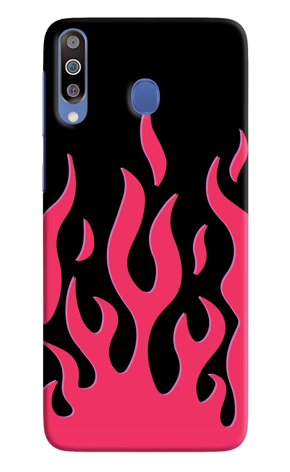 Fire Flames Samsung M30/A40s Hard Case Back Cover by Casekaro