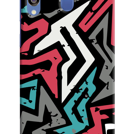 Geometric Graffiti Samsung M30/A40s Hard Case Back Cover by Casekaro
