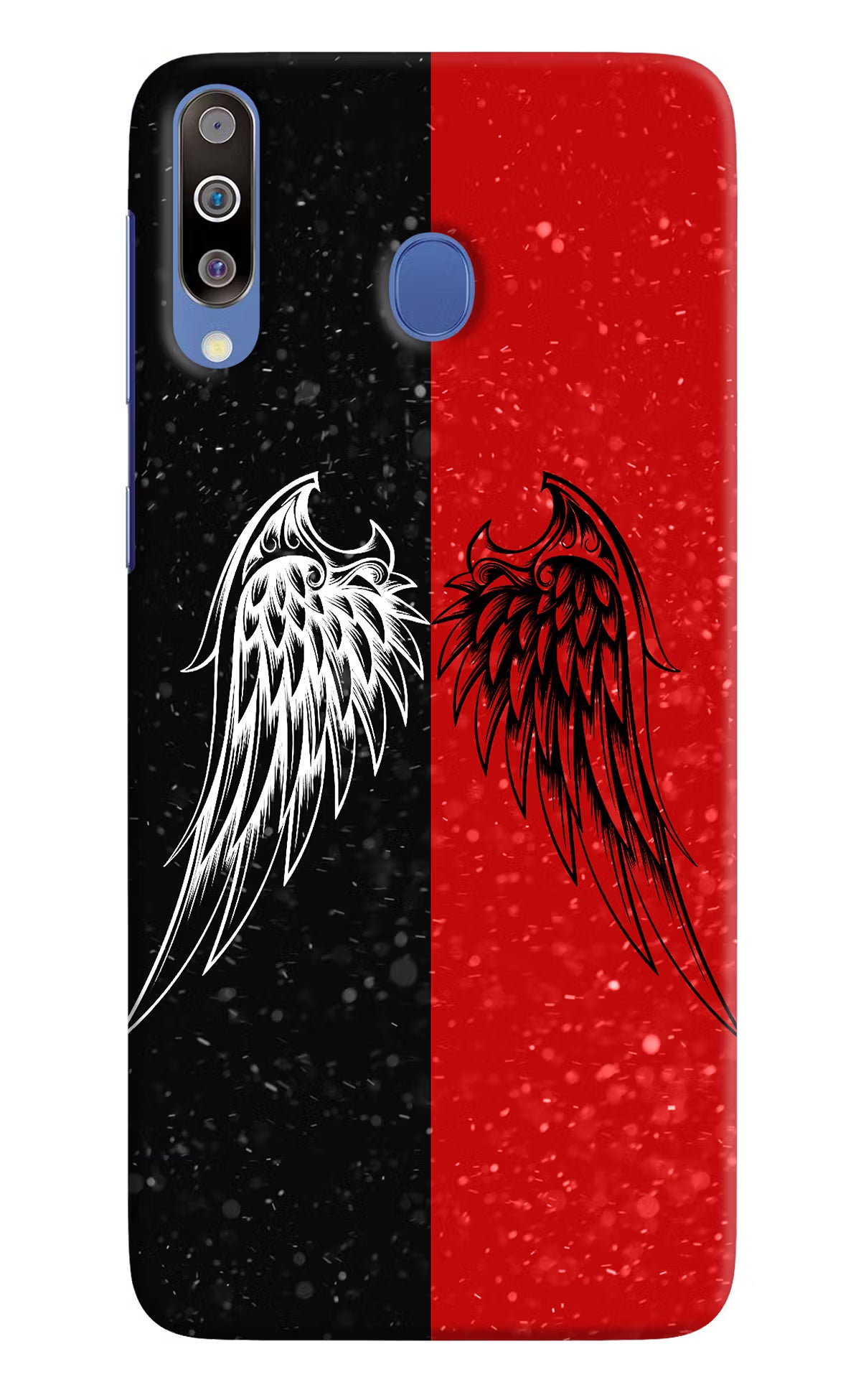 Wings Samsung M30/A40s Hard Case Back Cover by Casekaro