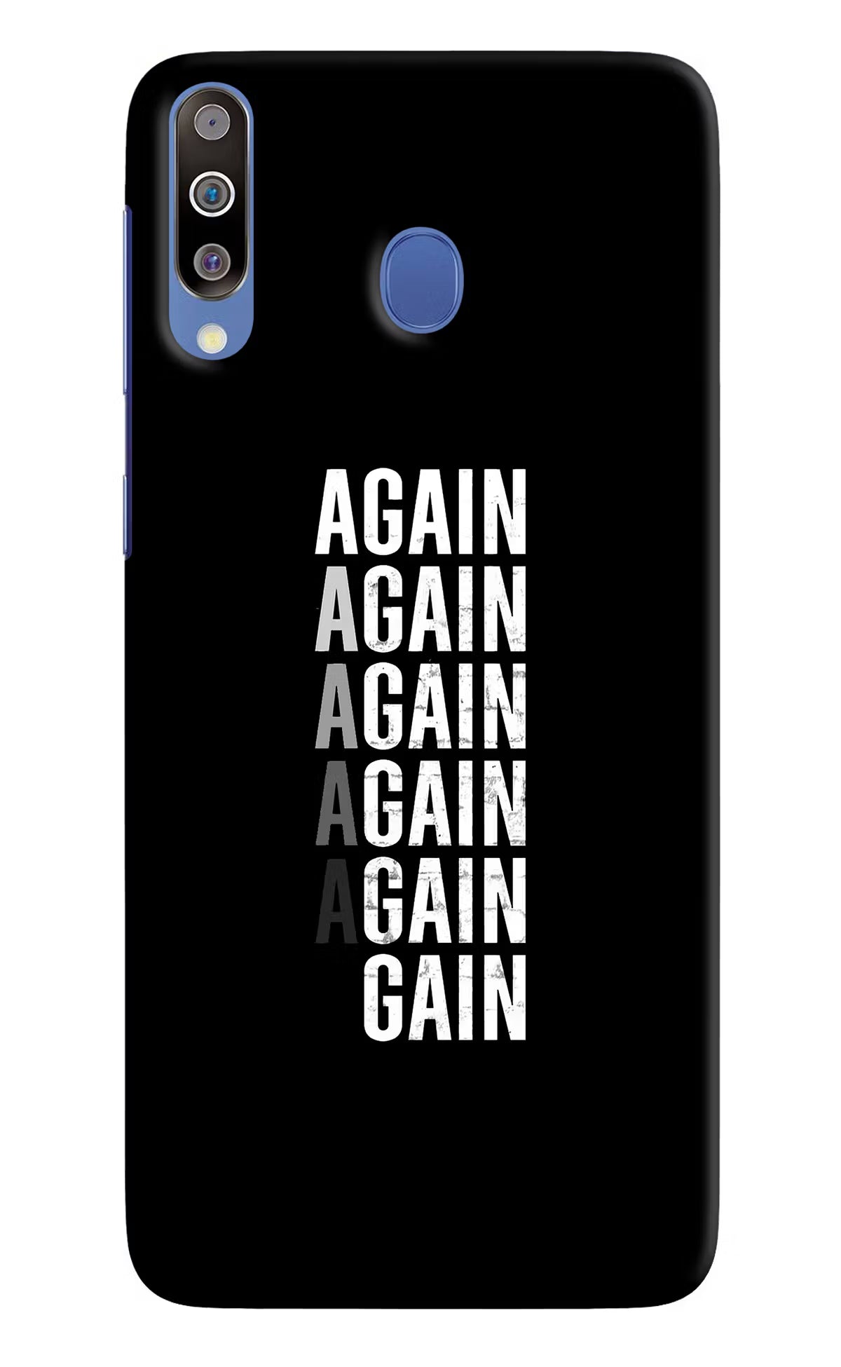 Again Again Gain Samsung M30/A40s Hard Case Back Cover by Casekaro