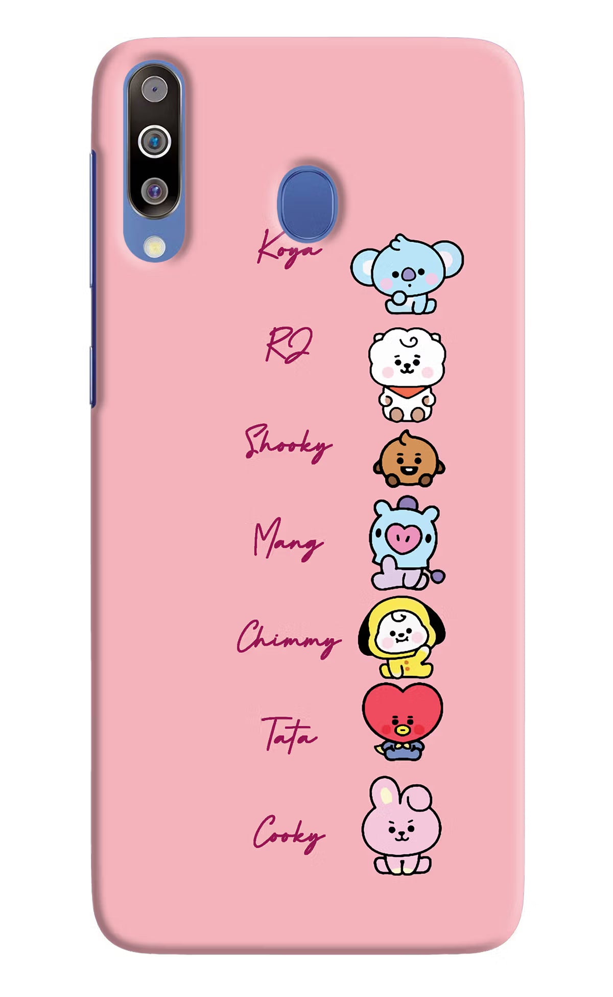 BTS names Samsung M30/A40s Hard Case Back Cover by Casekaro