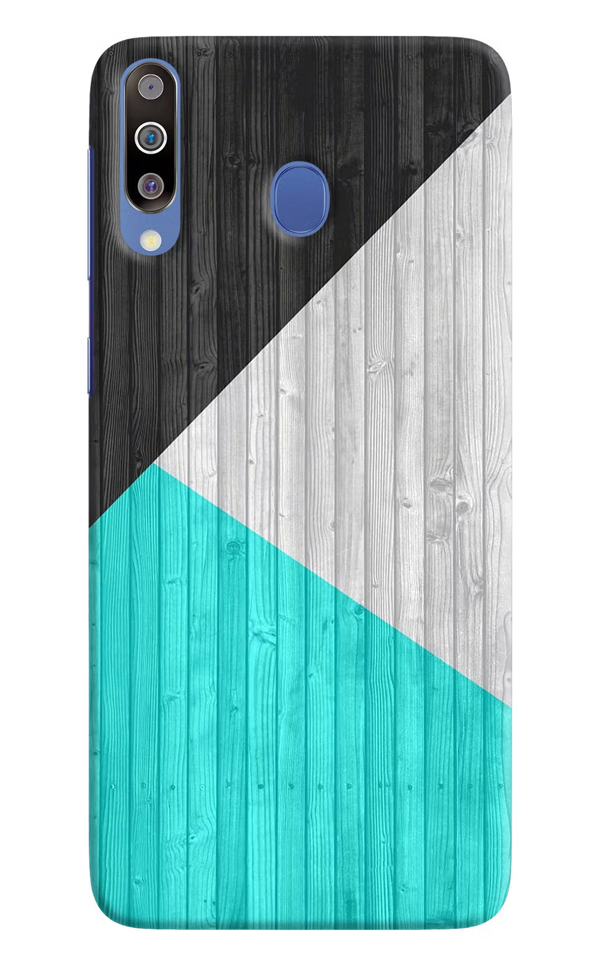 Wooden Abstract Samsung M30/A40s Hard Case Back Cover by Casekaro
