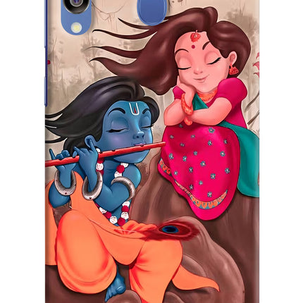 Radhe Krishna Samsung M30/A40s Hard Case Back Cover by Casekaro
