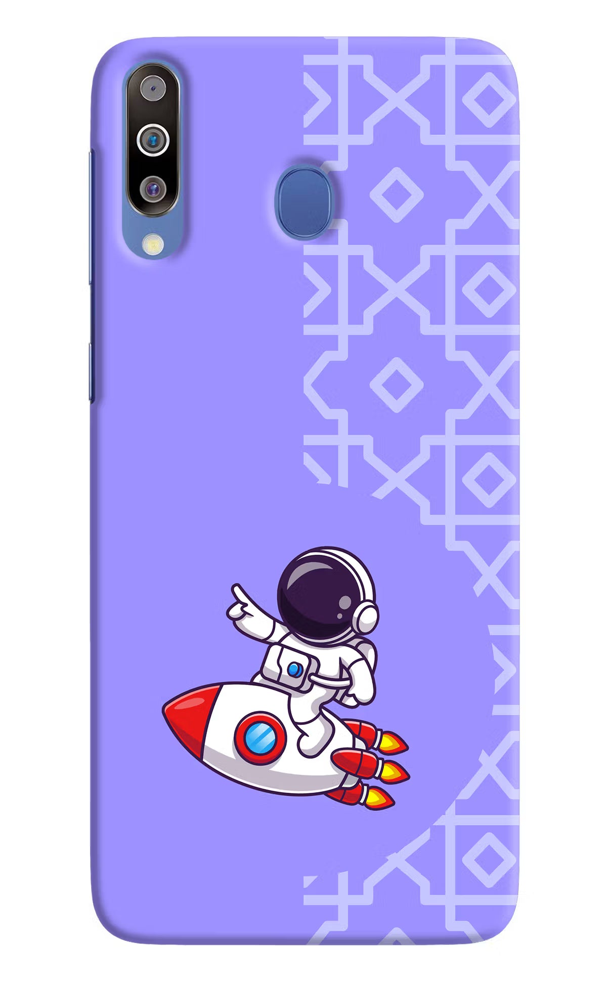 Cute Astronaut Samsung M30/A40s Hard Case Back Cover by Casekaro