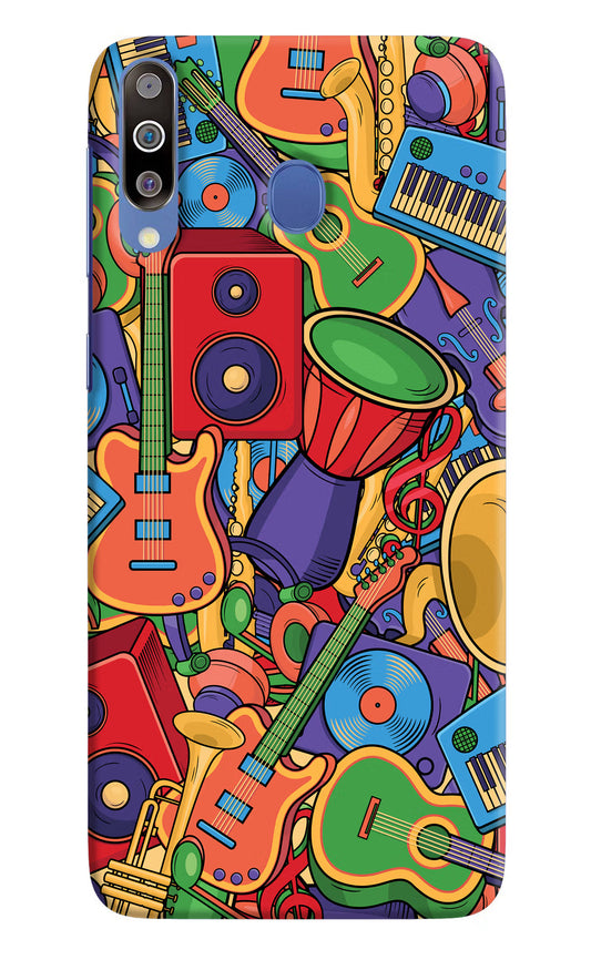Music Instrument Doodle Samsung M30/A40s Hard Case Back Cover by Casekaro