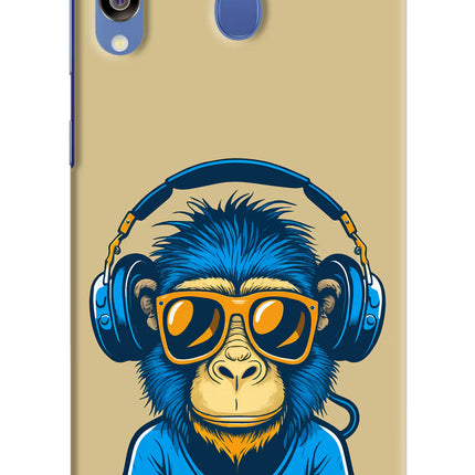 Monkey Headphone Samsung M30/A40s Hard Case Back Cover by Casekaro