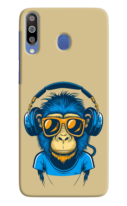 Monkey Headphone Samsung M30/A40s Hard Case Back Cover by Casekaro