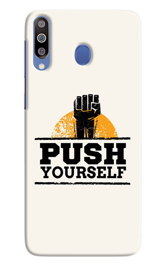 Push Yourself Samsung M30/A40s Hard Case Back Cover by Casekaro