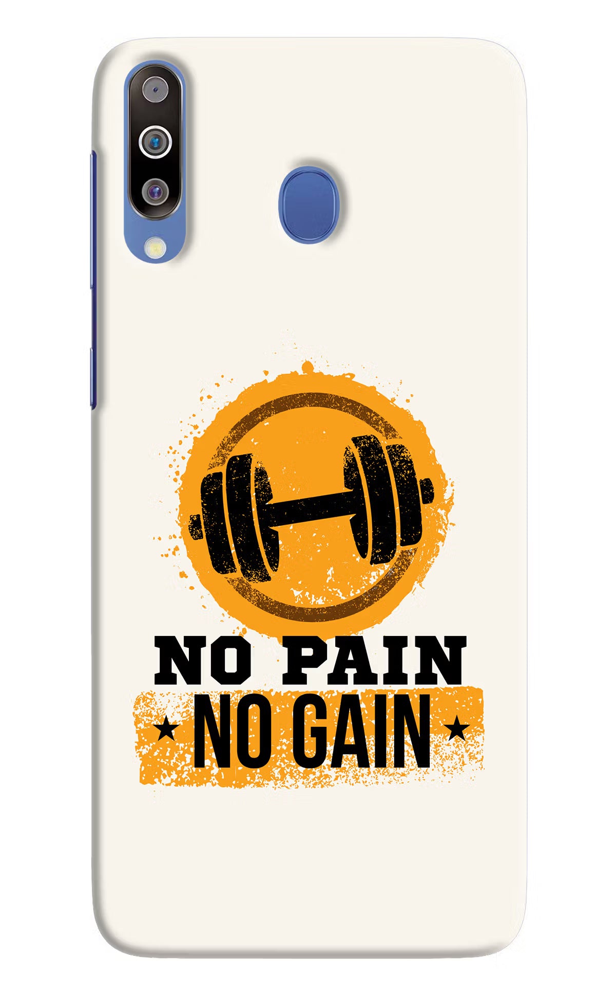 No Pain No Gain Samsung M30/A40s Hard Case Back Cover by Casekaro