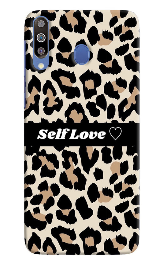 Leopard Print Self Love Samsung M30/A40s Back Cover