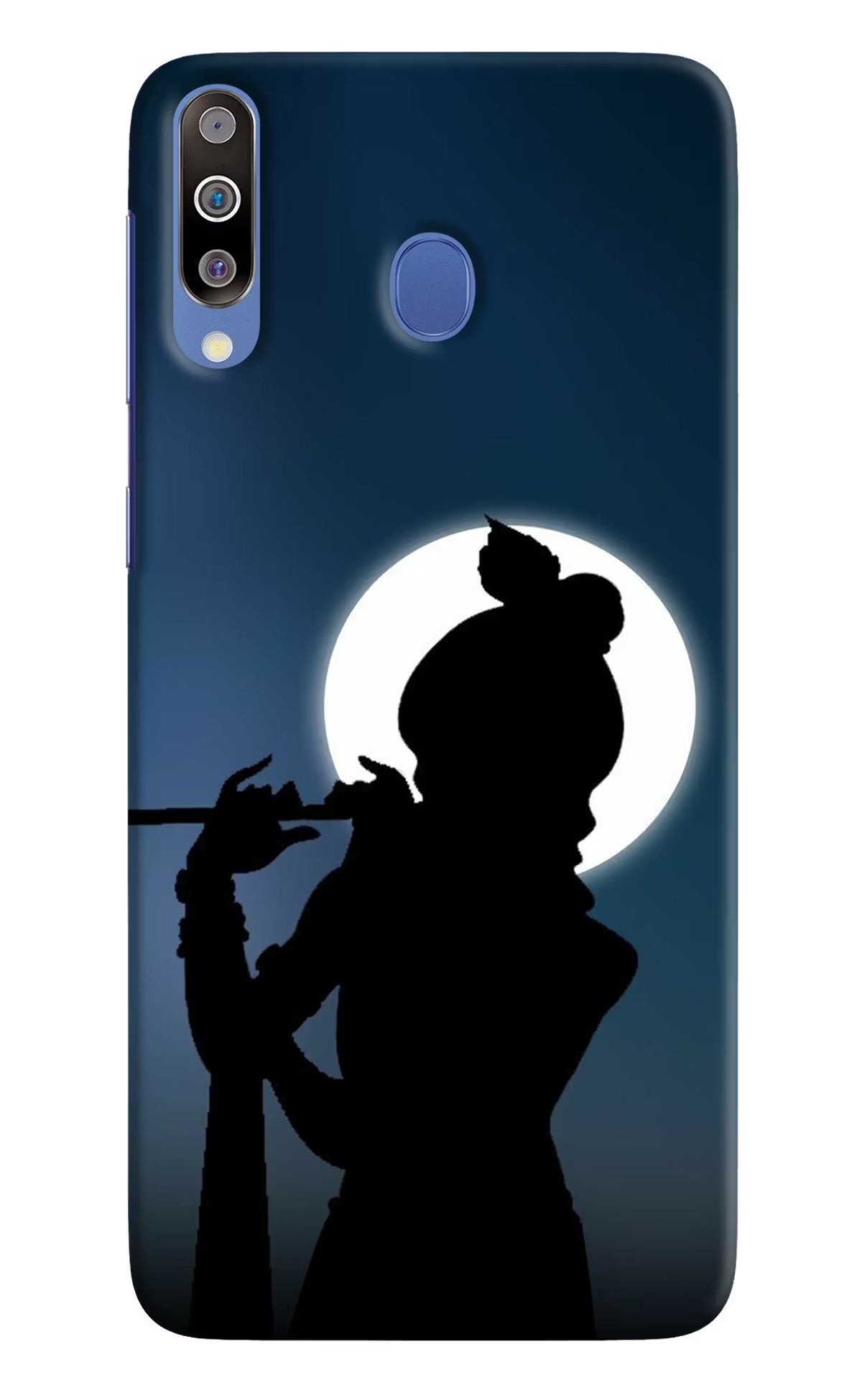 Shri Krishna Silhouette Samsung M30/A40s Hard Case Back Cover by Casekaro