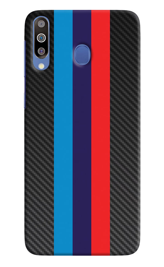 BMW Stripes Pattern Samsung M30/A40s Hard Case Back Cover by Casekaro